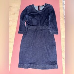 Banana Republic Size 6 Denim dress with long sleeves